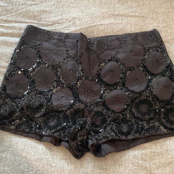 All saints eyelet/sequin shorts - Picture 1 of 7
